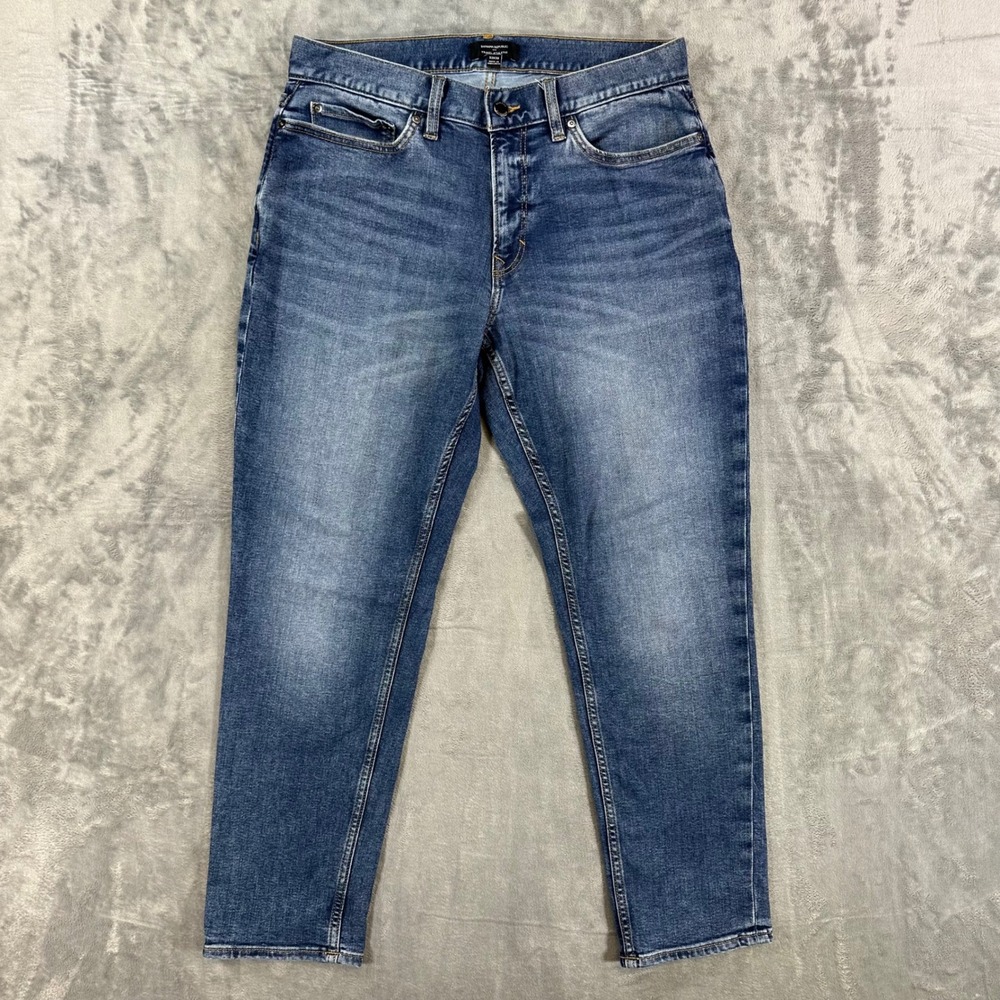 Banana Republic Travel Athletic Jeans Men's Size 32x30 Blue Stretch Denim Pants